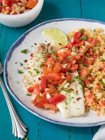 Baked Flounder with Salsa Criolla - Recipe