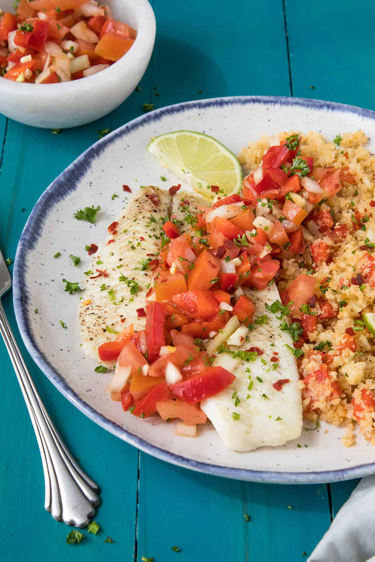 Baked Flounder with Salsa Criolla - Recipe