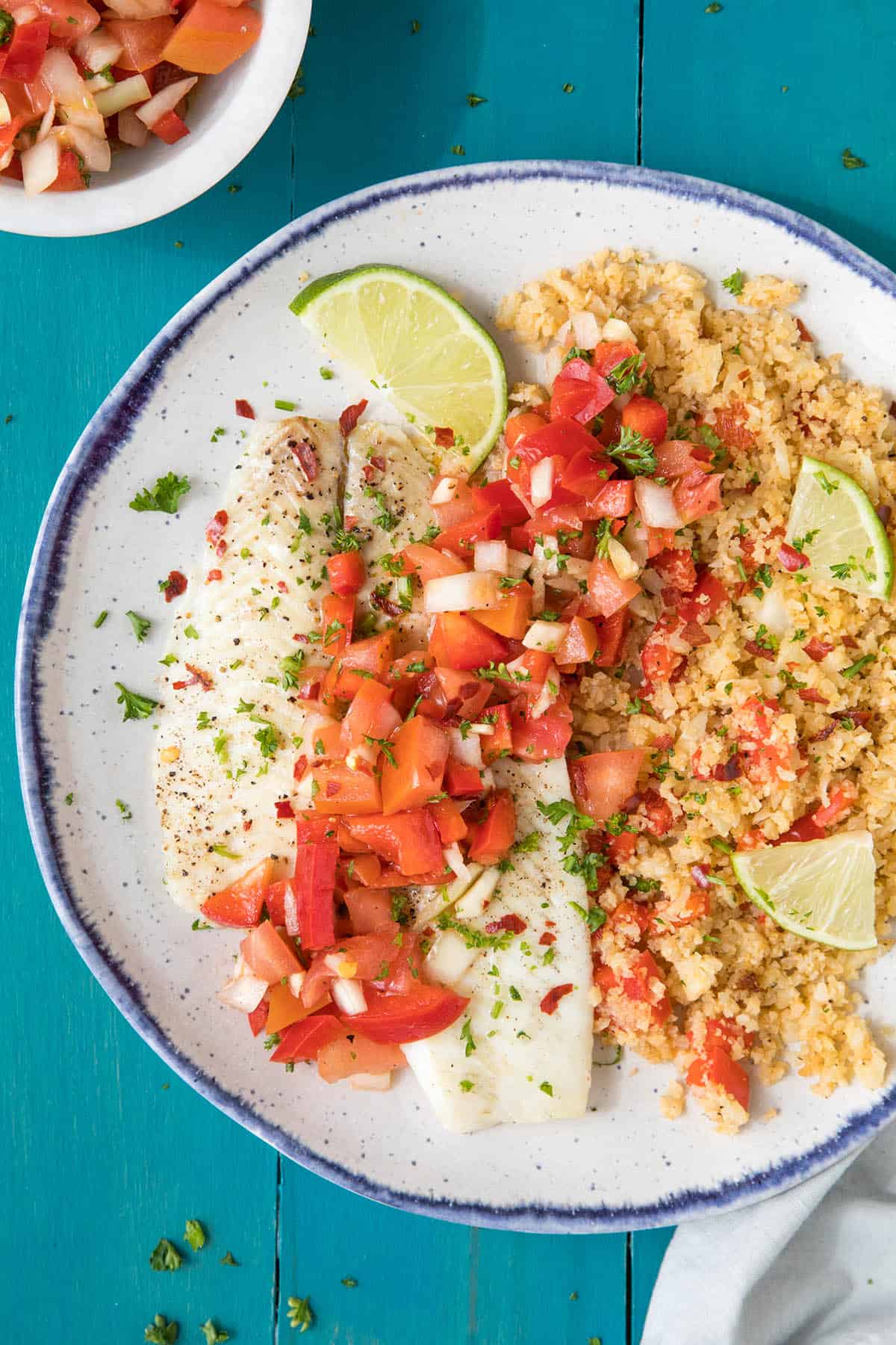 Baked Flounder Salsa Criolla Recipe - Big on flavor