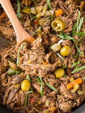 Feisty Italian Slow Cooker Pot Roast looking delicious