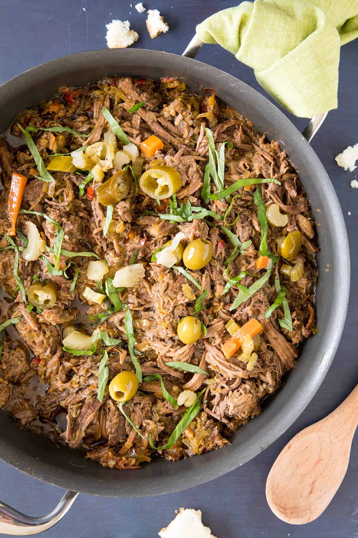 This pot roast is super tender looking yum.