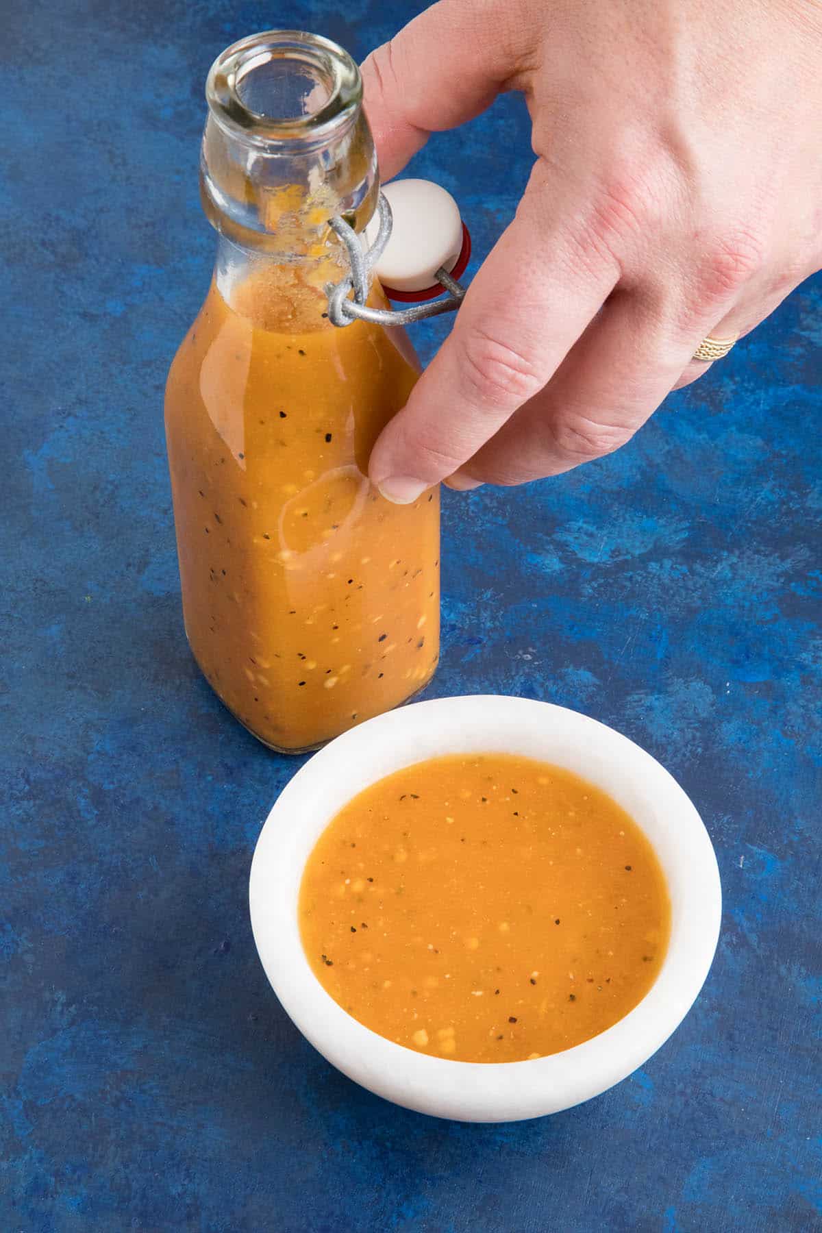 Peach Scotch Bonnet Hot Sauce - This is a fermented hot sauce, though you can make an unfermented version.