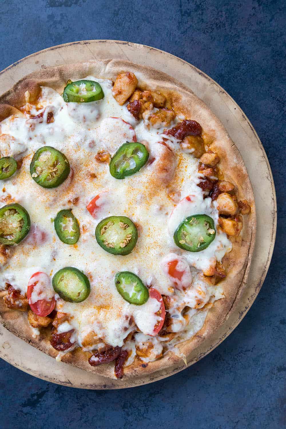 BBQ Chicken Pizza - Ready to Slice, Fresh out of the Oven.