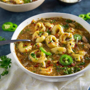 Zesty Chicken Tortellini Soup Recipe