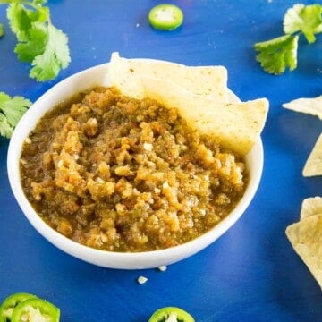 Fiery Mango Salsa in a bowl