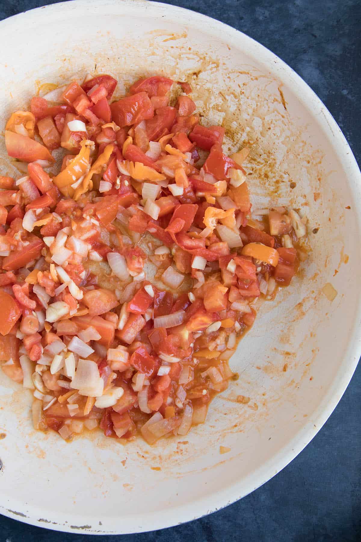 Making Habanero Salsa - Cooking down the ingredients