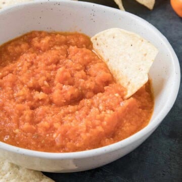 Habanero Salsa in a bowl
