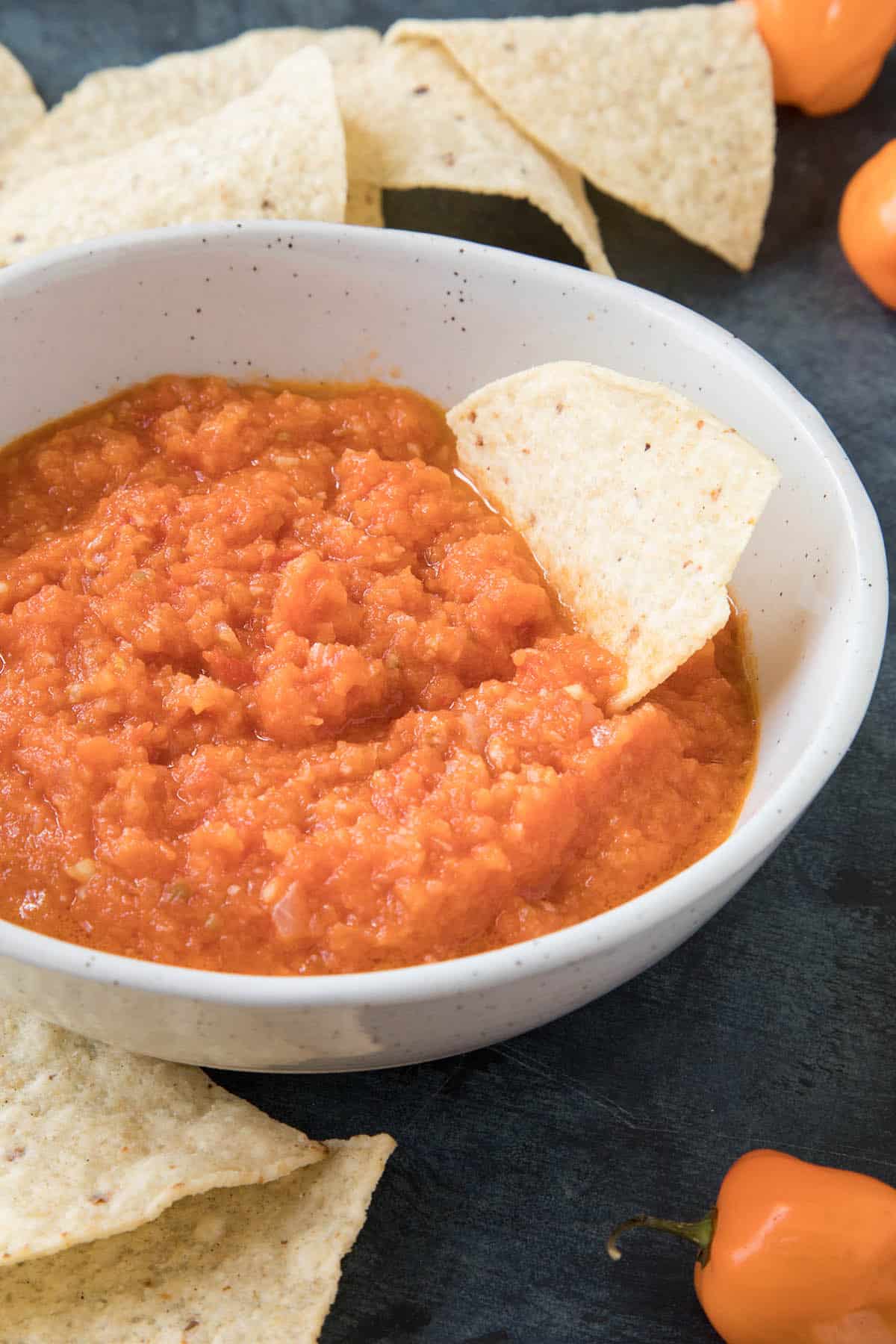 Habanero Salsa in a bowl