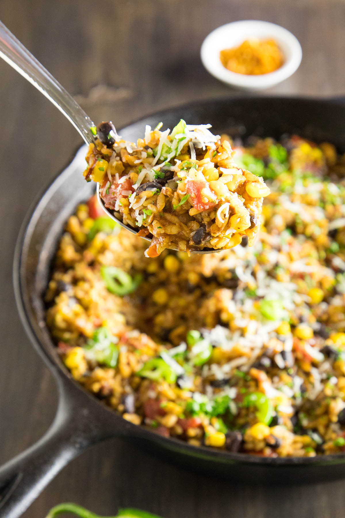 Mexican Rice with Chorizo and Black Beans - Ready for Serving