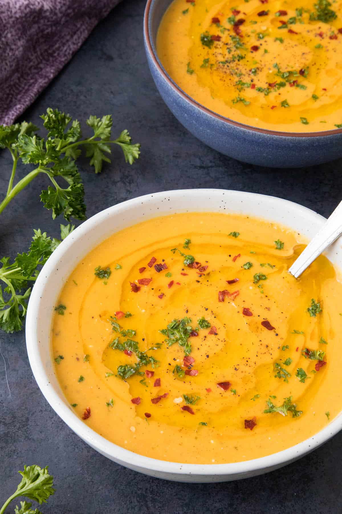 30-Minute Spicy Sweet Potato Soup Recipe - Chili Pepper Madness