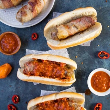 Bacon Wrapped Beer Brats - Recipe