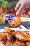Colossal Grilled Shrimp with Harissa Marinade.