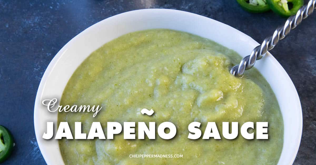 Creamy Jalapeno Sauce Recipe - Chili Pepper Madness