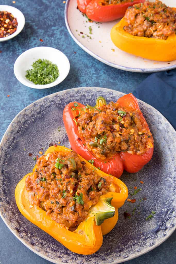 Italian Sausage Stuffed Peppers Recipe Chili Pepper Madness