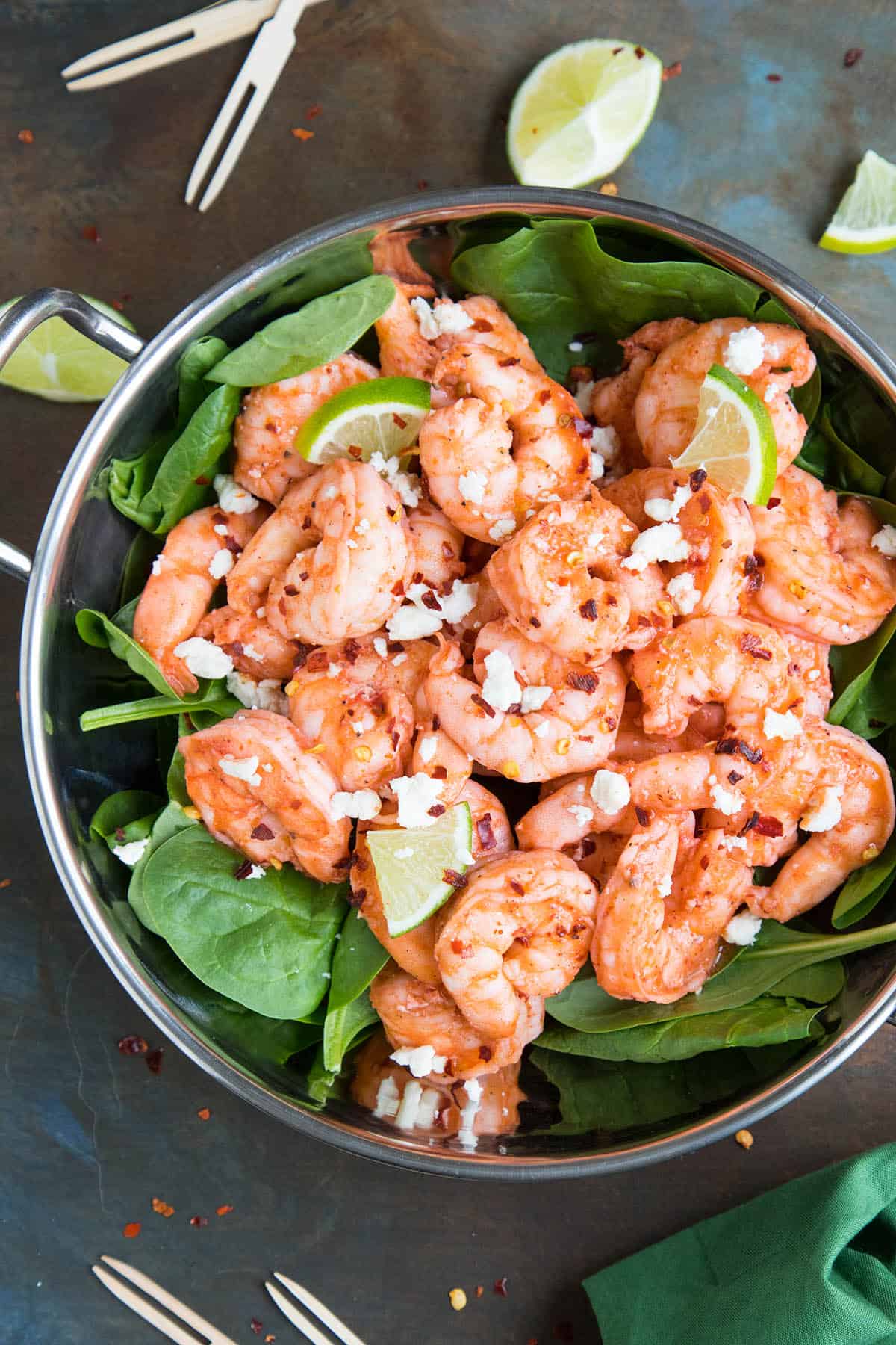 This Grilled Buffalo Shrimp is ready to eat.