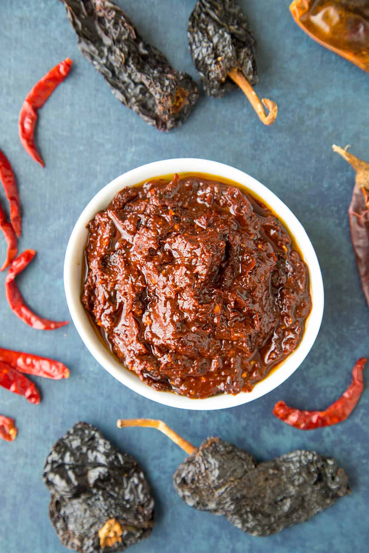 Homemade Harissa in a bowl - it's a wonderfully versatile chili paste