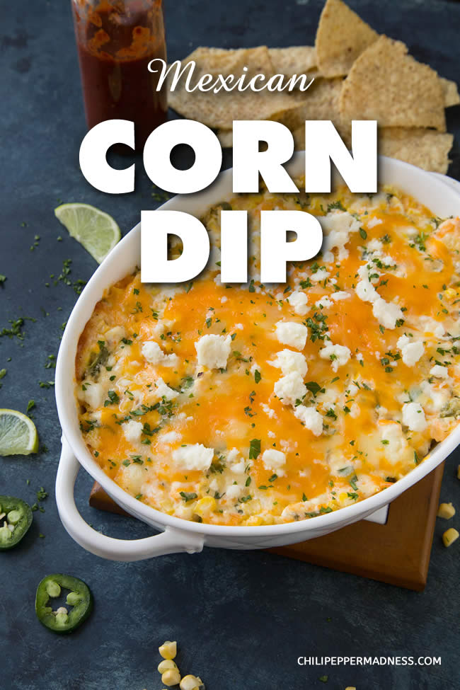 Mexican Corn Dip -This Mexican Corn Dip recipe is a party favorite, made with fresh corn and jalapeno peppers, lots of cheese and Mexican seasonings, then baked to cheesy perfection. It is super creamy. Serve it with chips. You may need to make a double batch. #dip #DipRecipe #CornDip #Appetizer #Recipe #Spicy #SpicyFood