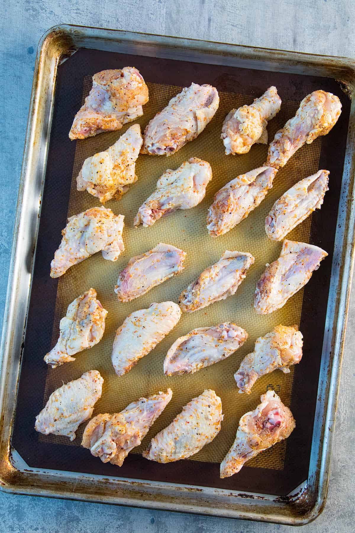 Chicken Wings Before They are Baked