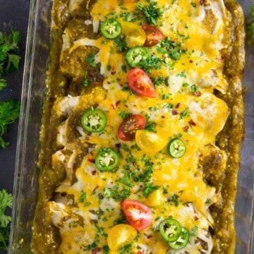 Chicken Enchiladas Verde - Recipe