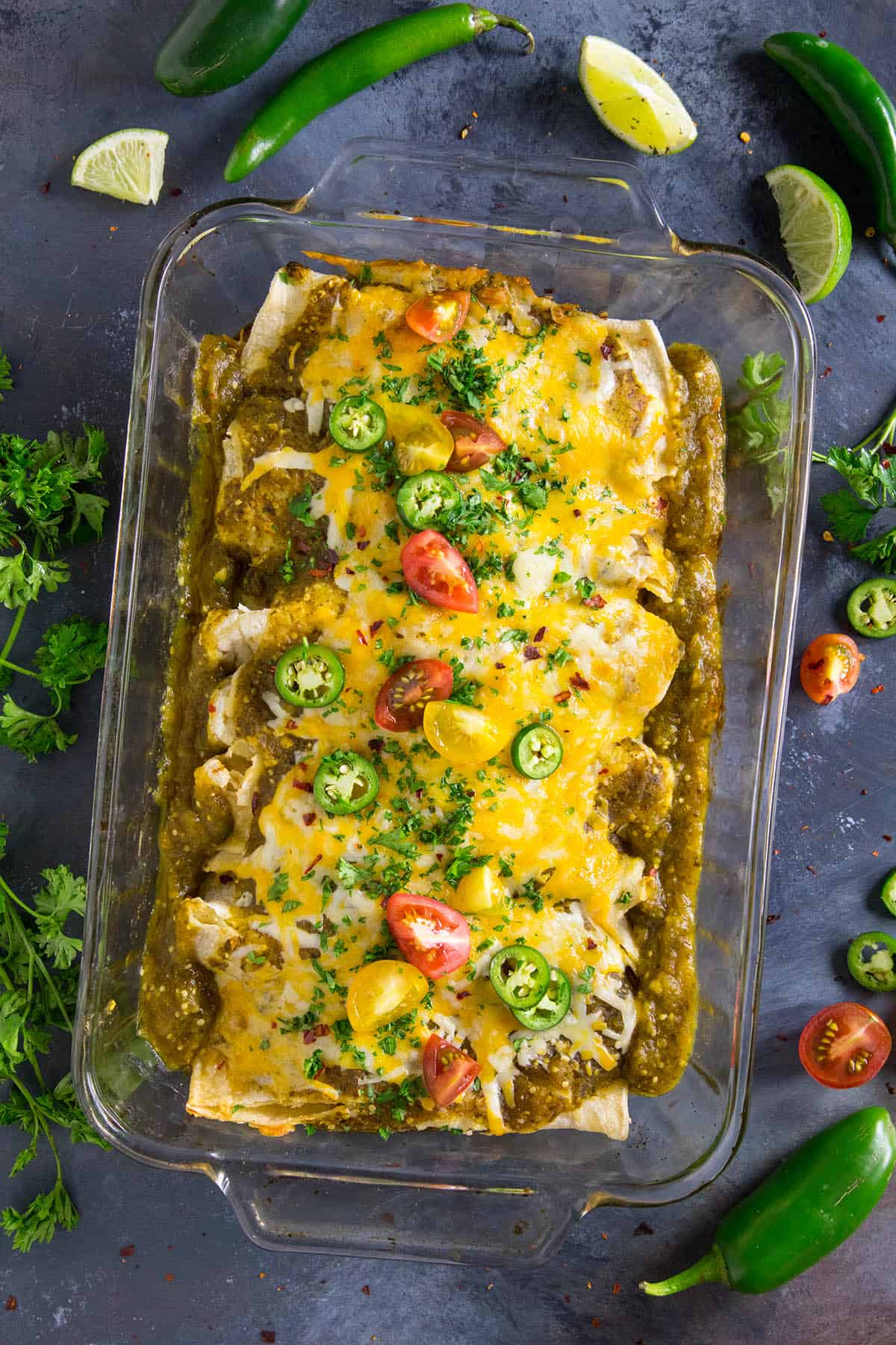 Chicken Enchiladas Verde - Baked and Ready to Serve