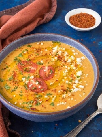 Creamy Roasted Hatch Chile Soup - Recipe