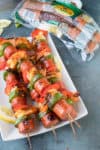 10 Minute Shrimp and Sausage Skewers - Recipe