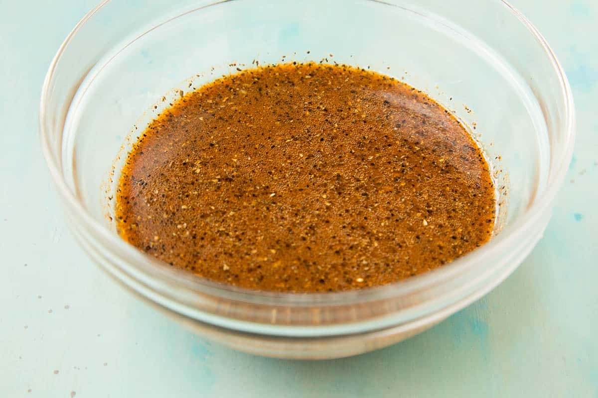 Spicy BBQ Chicken Marinade - Mixed and Ready for the Chicken