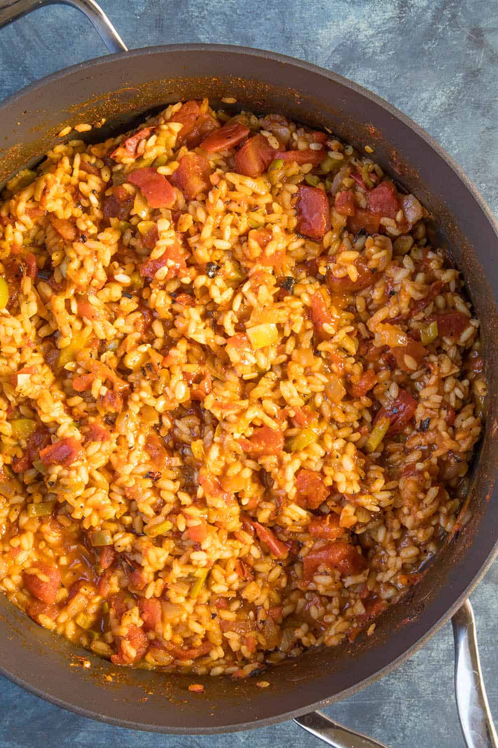 Spicy Rice for our Vegetarian Stuffed Peppers.