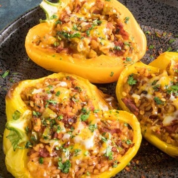 Spicy Vegetarian Stuffed Peppers - Recipe