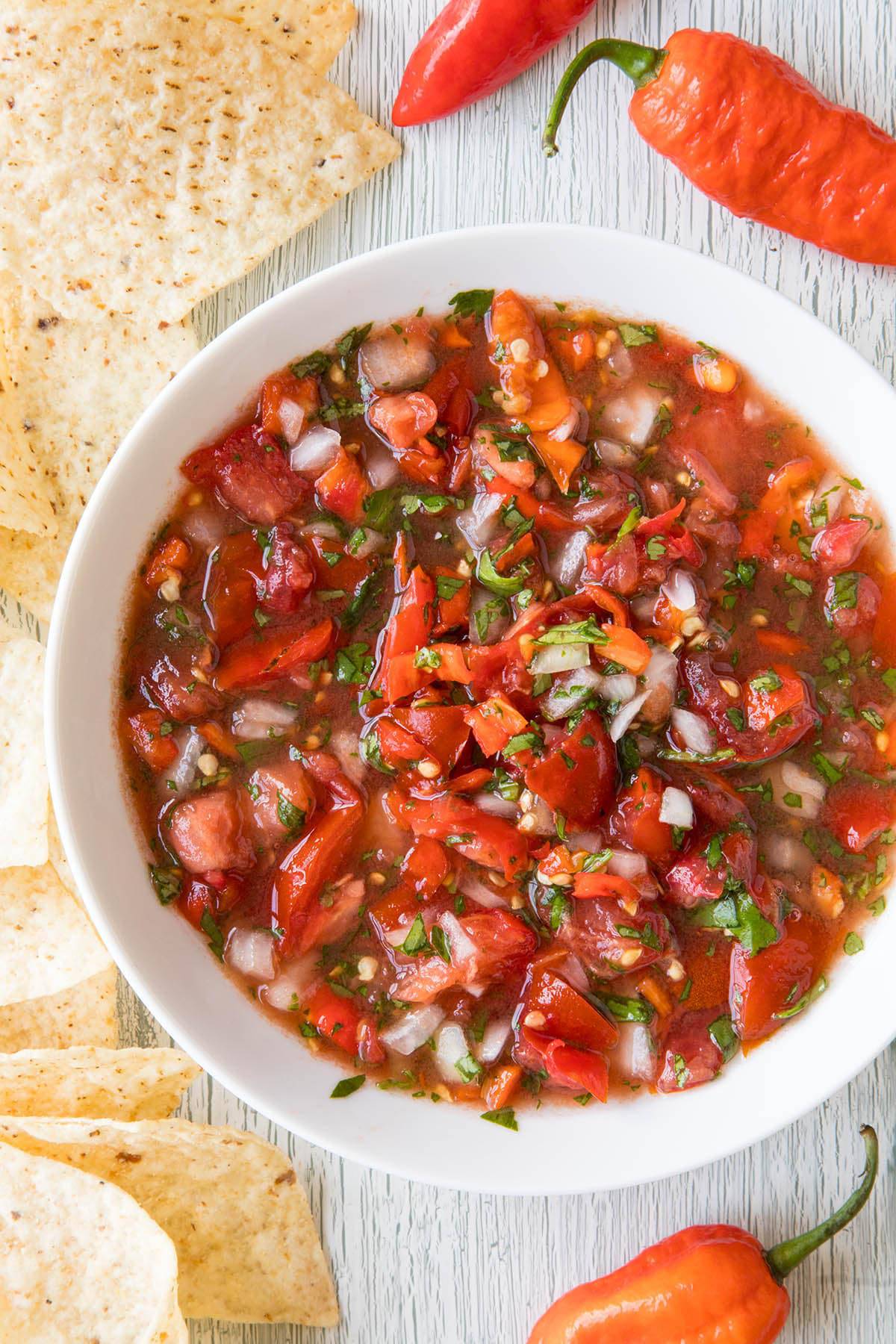 Fresh Ghost Pepper Salsa