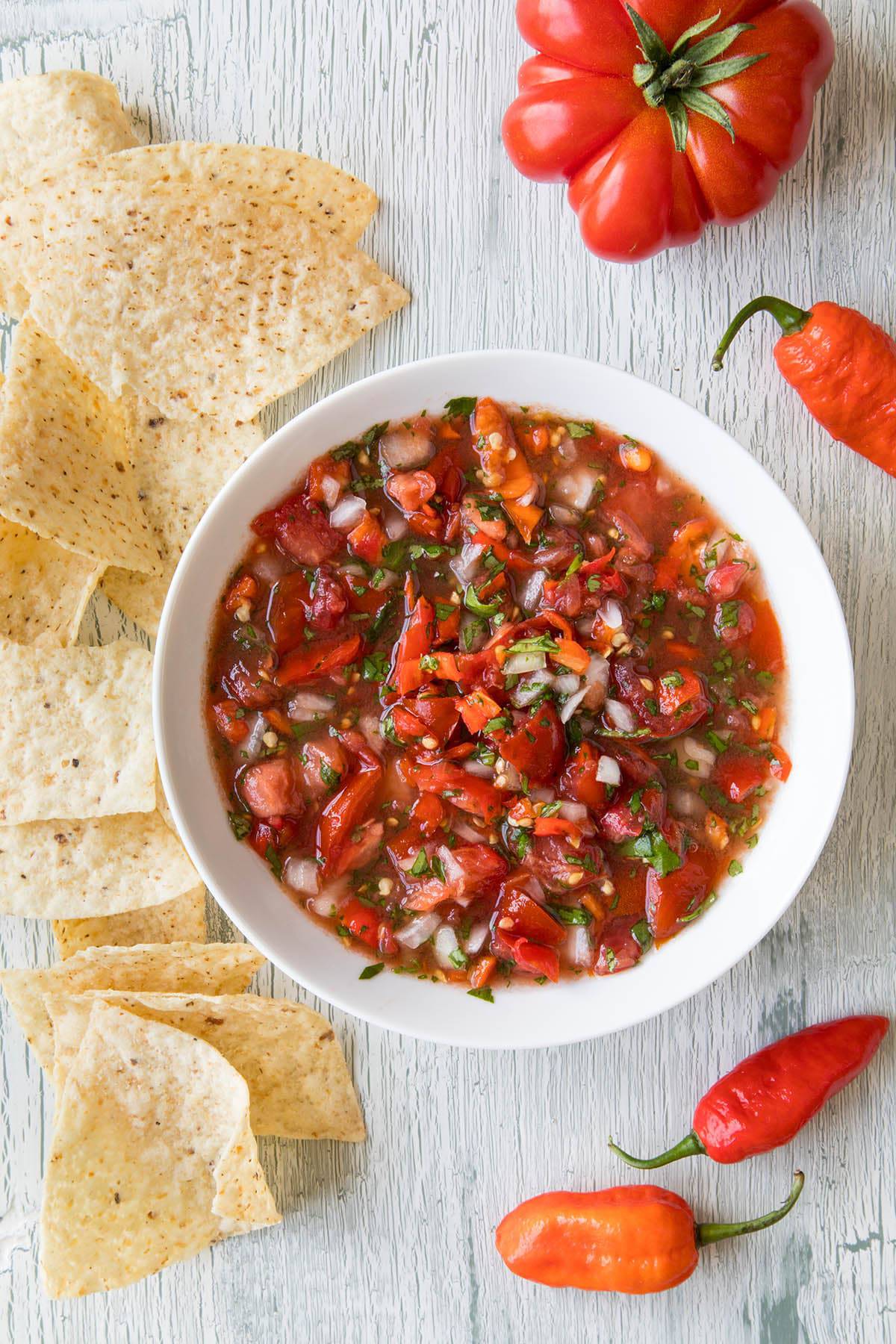 Fresh Ghost Pepper Salsa - Ready to Eat!