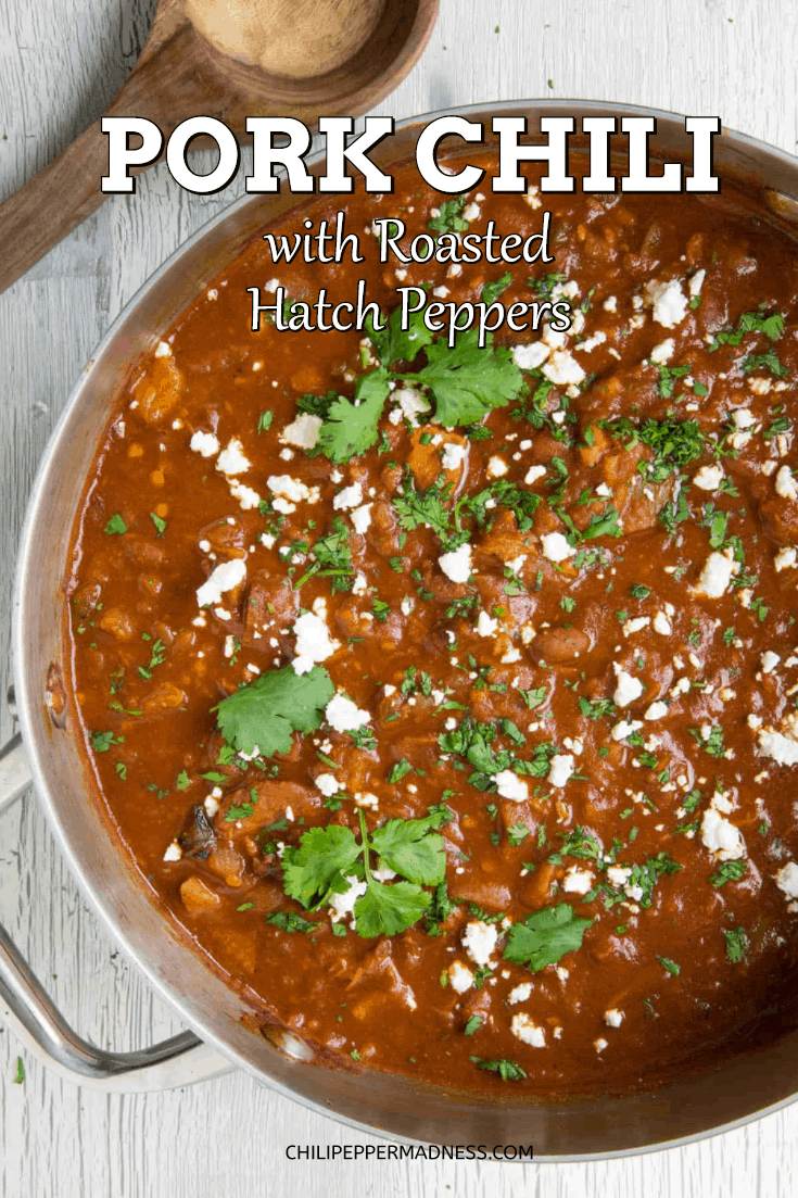 Pork Chili with Roasted Red Hatch Peppers Recipe Chili Pepper Madness