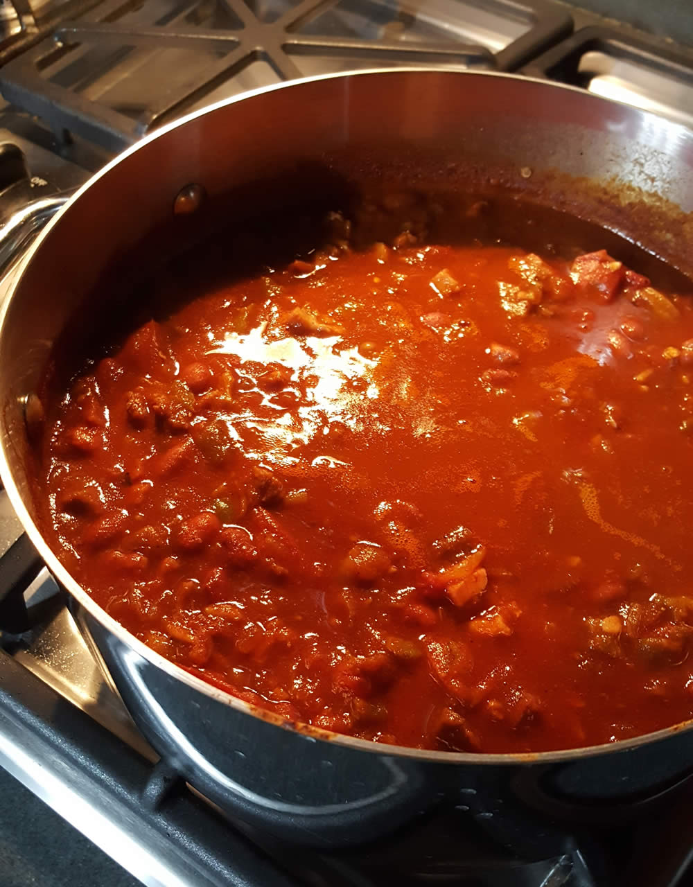 Pork Chili with Roasted Red Hatch Peppers Recipe Chili Pepper Madness