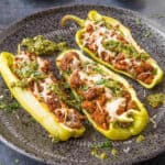 Turkey Stuffed Cubanelle Peppers Recipe