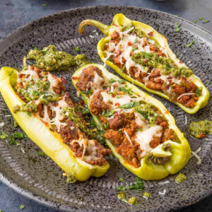 Turkey Stuffed Cubanelle Peppers Recipe