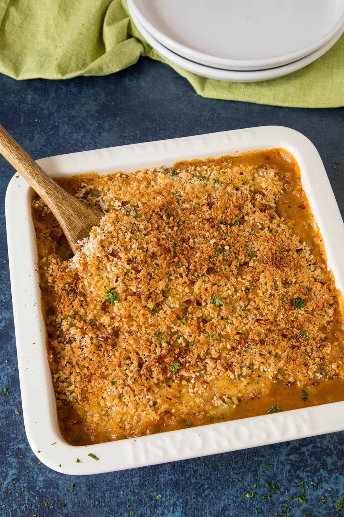 Creamy Cajun Chicken Casserole - Ready to Serve.