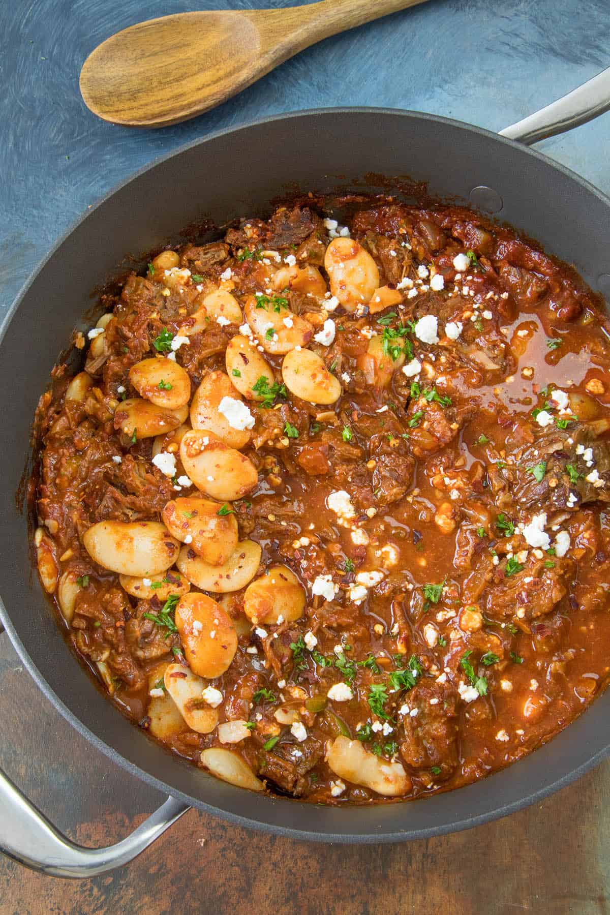 Chili Colorado - a version of the dish with beans