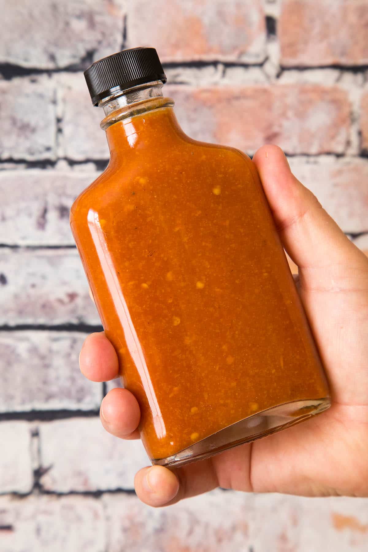 Datil Pepper Sauce in a bottle, nice and spicy