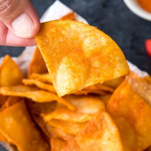 Ghost Pepper Chips ready and served