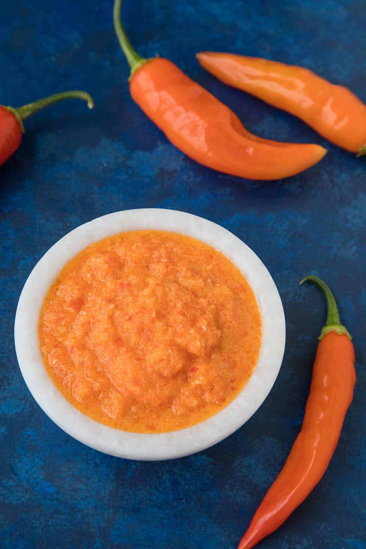 Aji Amarillo Paste in a bowl, ready be served