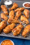 Garlic Parmesan Chicken Wings looking extra delicious.