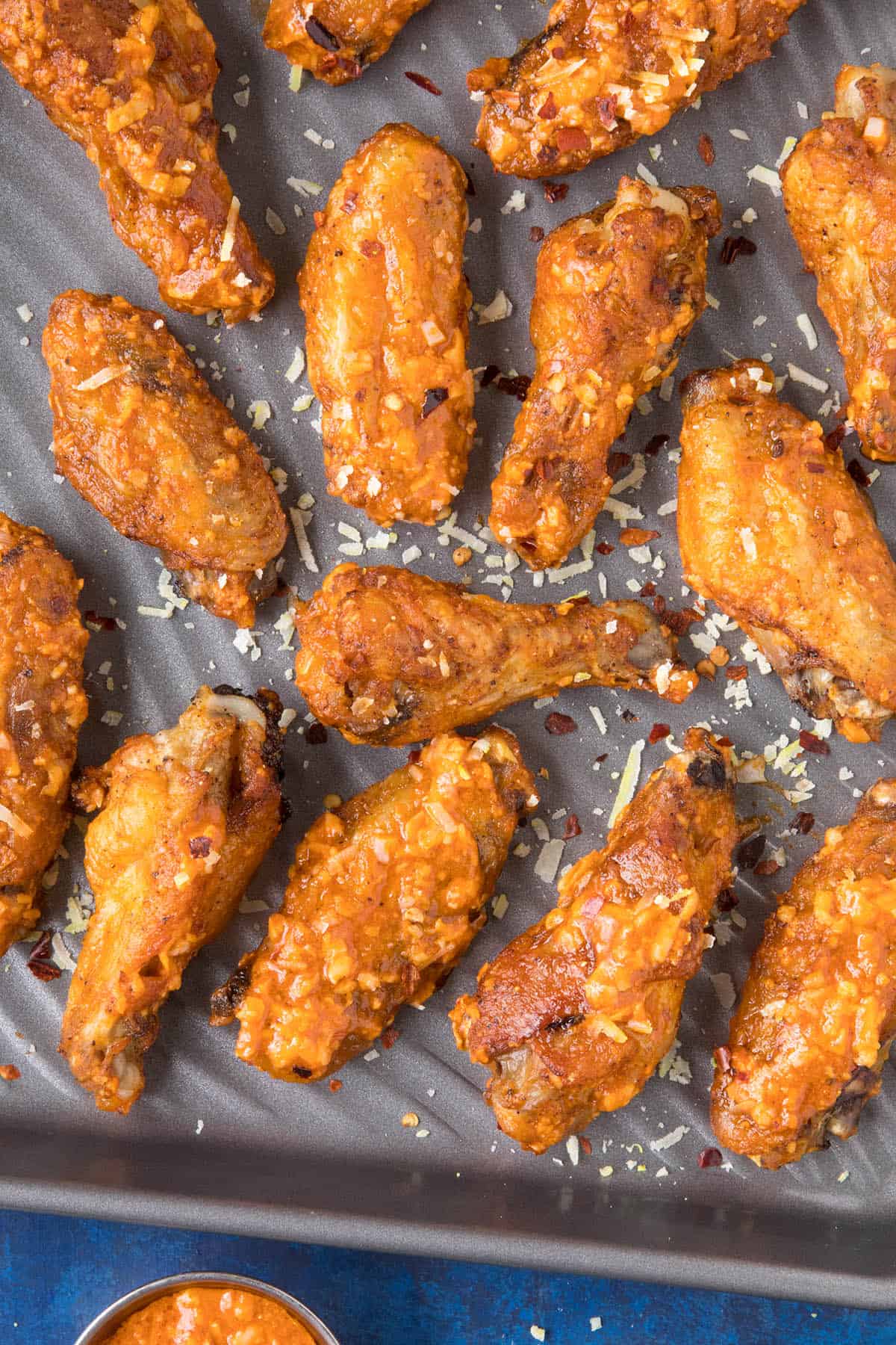 Garlic Parmesan Chicken Wings looking extremely yum.