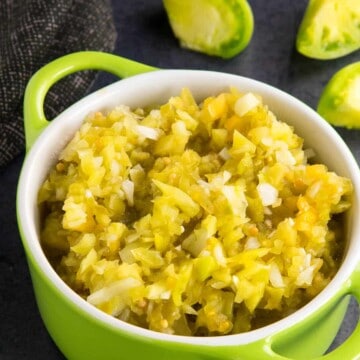 Green Tomato Relish in a bowl