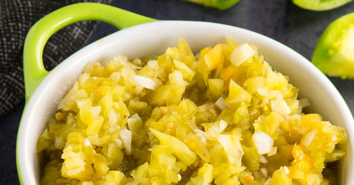 Green Tomato Relish - Recipe - Chili Pepper Madness