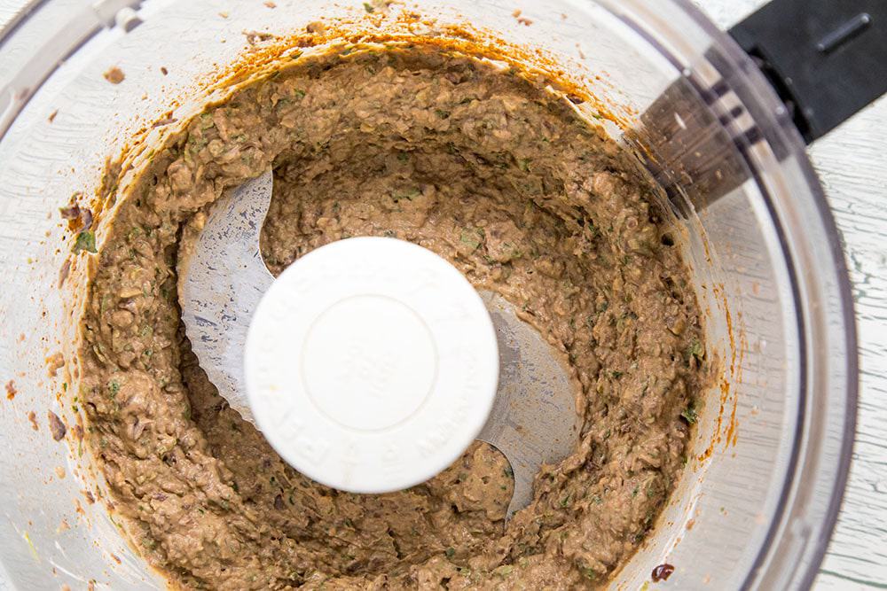 Black Bean Dip in the food processor.