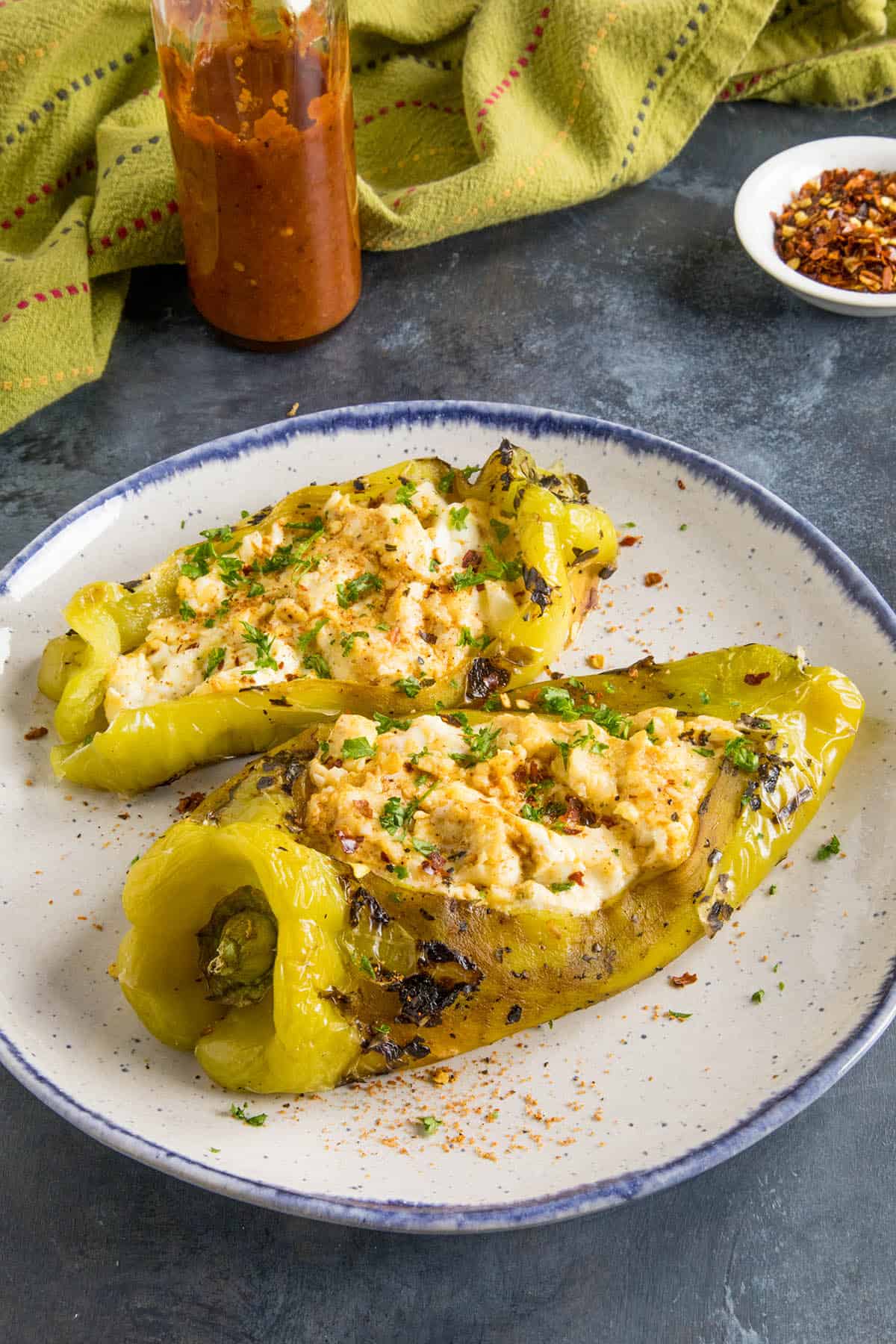 Cajun Cream Cheese Stuffed Anaheim Peppers - Recipe