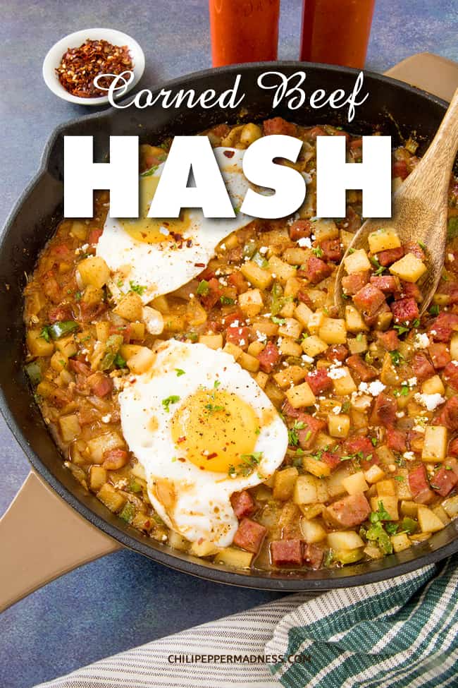 Corned Beef Hash Recipe – Madness Style - Spice up your corned beef breakfast hash with this recipe, done up Madness style. We\'ve incorporated Cajun spices, jalapeno peppers and plenty of your favorite hot sauce. Get cooking! #CornedBeef #Breakfast #Spicy