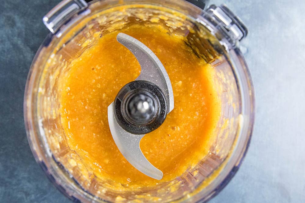 Processed mango-habanero sauce