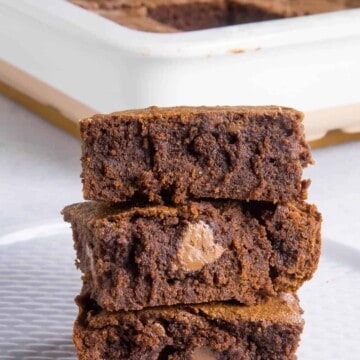 Mexican Brownies - On a plate. Get the recipe here.