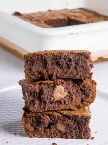 Mexican Brownies - On a plate. Get the recipe here.